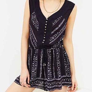 Urban outfitters button down romper